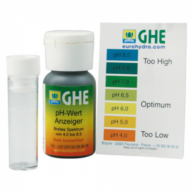 pH Test Kit mit Farbskala, Messbereich pH 4,0 - ph 8,5, 30 ml, reicht für 500 Tests