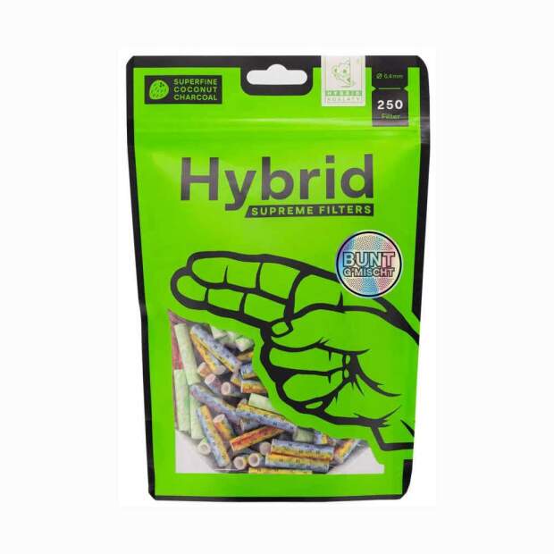 Hybrid Supreme Filter "Bunt G´mischt" 6,4 mm 250 Stk