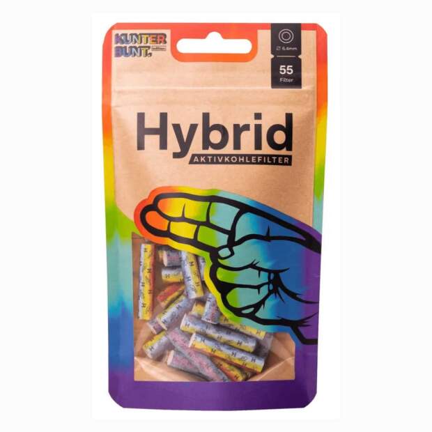 Hybrid Supreme Filter 6,4mm 55 Stk Rainbow