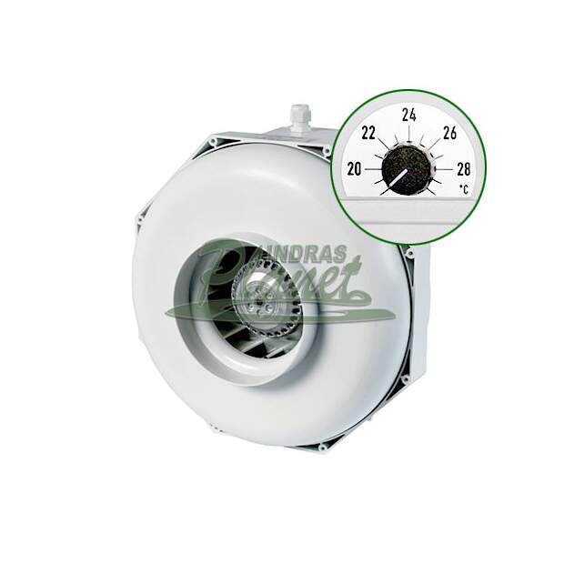 Can-Fan RKW 250 840 m³/h Rohrventilator temperatur control